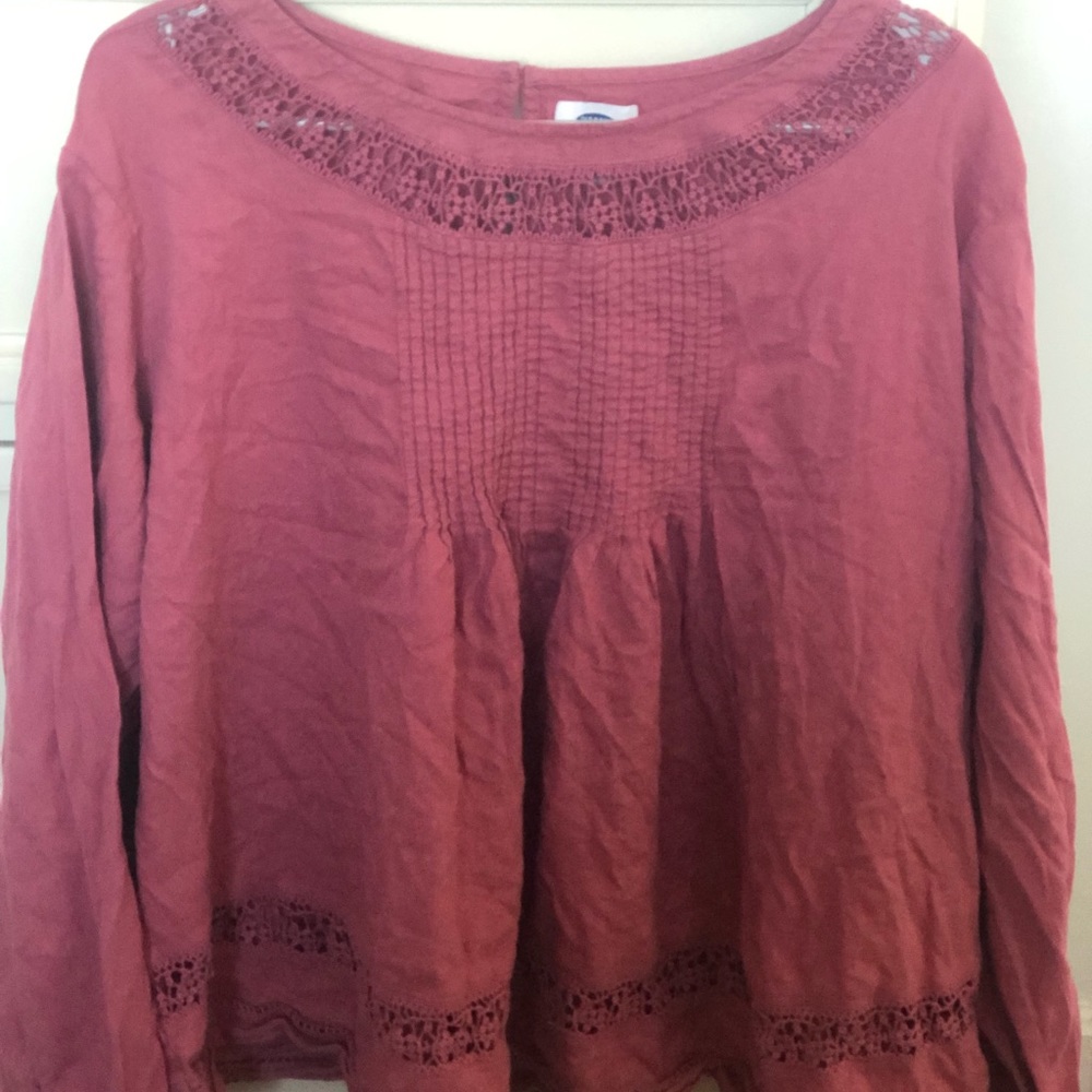 Pink Lace Blouse